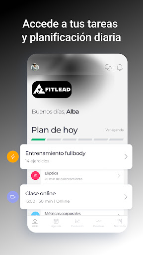 Android application FITLEAD TRAINING screenshort