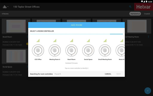 Helvar RoomSet Screen 3