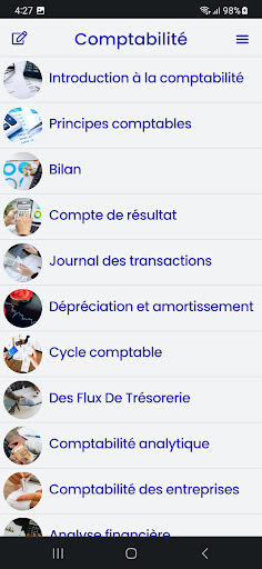 Aperçu de l'application