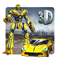 3D Трансформаторный робот Боевой тема