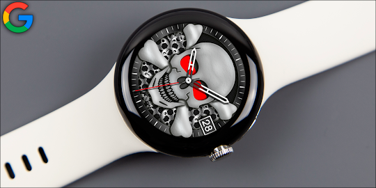 Analog SCULL Animated Watch