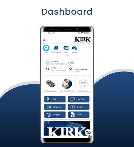 Kirk Auto Care Screen 2