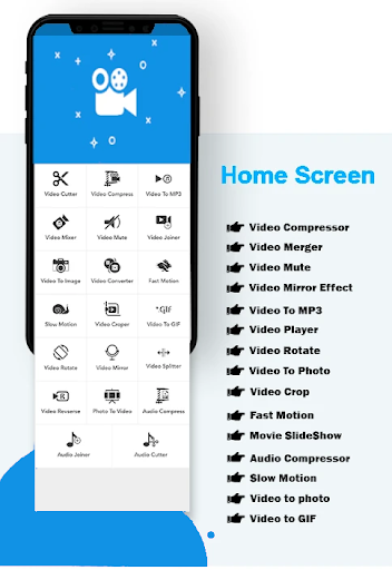 Android application YS video editor screenshort