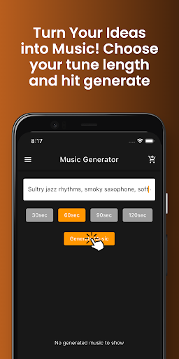 Android application uJam AI: Turn Text to Tunes screenshort