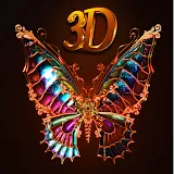 3D Wallpaper & Keyboard: Colorful Butterfly Effect icon