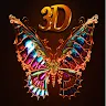 3D Wallpaper & Keyboard: Colorful Butterfly Effect