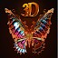 3D Wallpaper Butterfly Theme