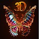 3D Wallpaper Butterfly Theme