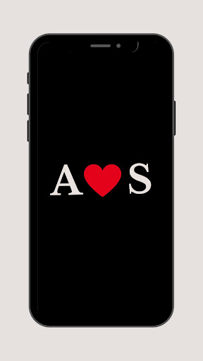 Android application A + S Letters Love Wallpapers screenshort