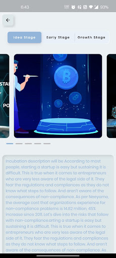 UpFlow - Startups Marketplace Screen 2