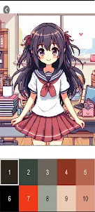 Sakurani Anime School PixelArt