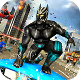 Panther Robot War: Superhero Crime City Battle icon