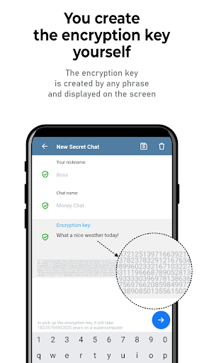 Gologram anonymous messenger Screen 3