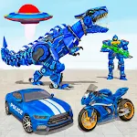 Cover Image of Download Police Dino Robot Car Game 3d  APK