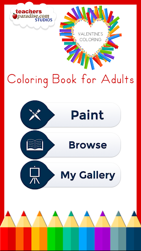 Android application Adult Coloring: Valentines Day screenshort