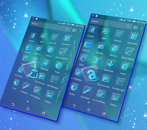 Blue Launcher Theme Screen 2