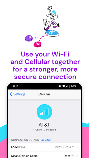 Screenshot of Speedify Fast Bonding VPN