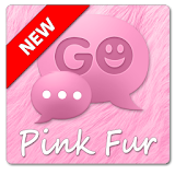 Pink Fur GO SMS Theme icon