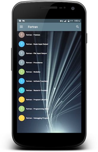 Android application Fortran Programming screenshort