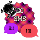 GO SMS - Luv Skulls 9 icon