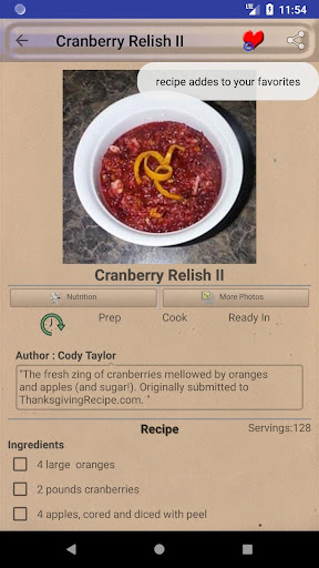 Sauce and Condiment Recipes Screen 3
