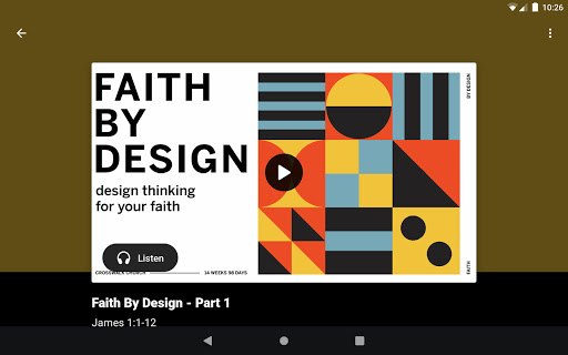Screenshot of Crosswalk Church app