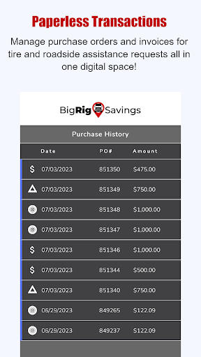 Big Rig Savings Screen 3