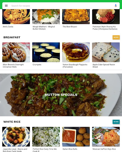Screenshot of Pakistani Recipes in English