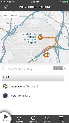 AATC Employee Parking Shuttle Screen 2
