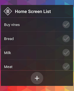 Home Screen List Screenshot