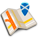 Map of Scotland offline icon