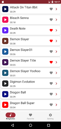 Anime Ringtones Screen 2