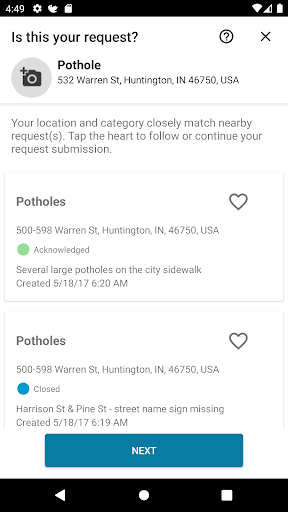 Screenshot of Huntington Connect