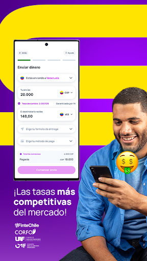 Retorna: envía dinero seguro Screen 2