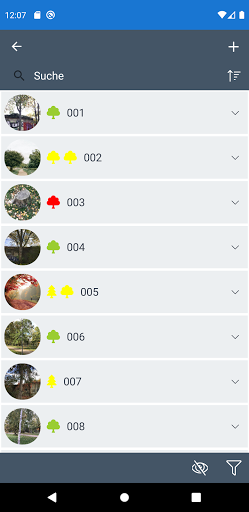 VitriApp-Bäume Screen 2