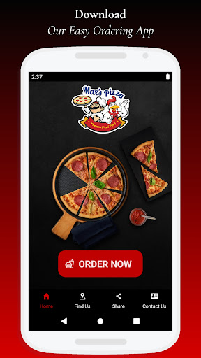 Android application Maxs Pizza & Frenzo Peri Peri screenshort
