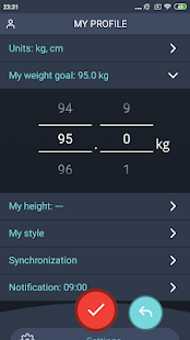 Handy Weight Loss Tracker, BMI
