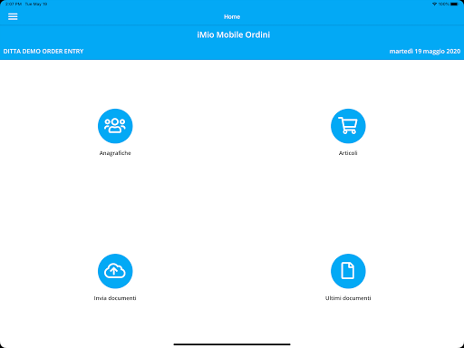 iMio Mobile Ordini Agenti Screen 2