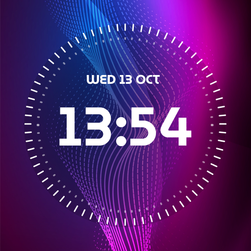 Digital Clock Live Wallpaper  Icon