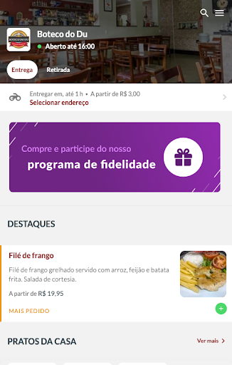 Android application Boteco Do Du screenshort