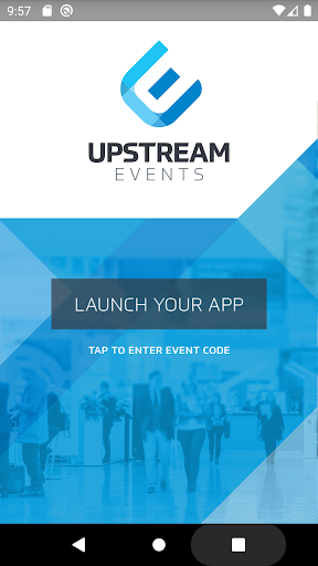 Android application Upstream Events Portal screenshort