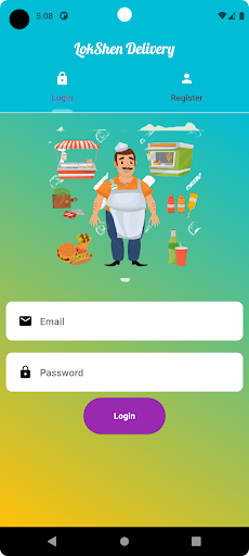 Android application LokshenDelivery Seller screenshort