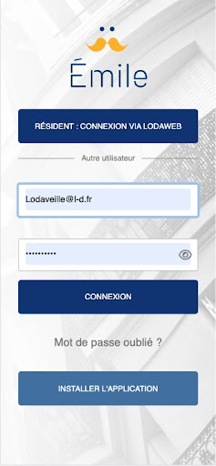 Android application EMILE screenshort