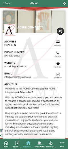 ACME Connect Screen 3
