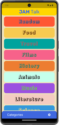 Android application JAM Talk screenshort