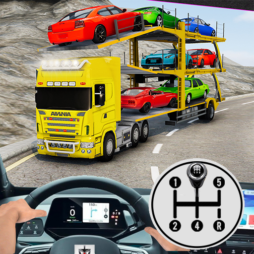 Jogo de simulador de condução de transporte de carro real