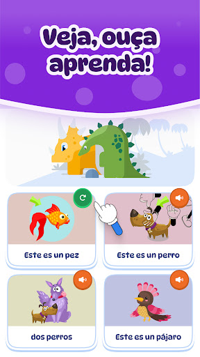 Dinolingo: Crianças aprendem screenshot 8