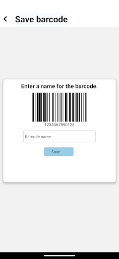 Android application Barcode Butler screenshort