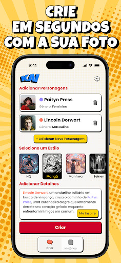 KAI: Criador de Quadrinhos AI screenshot 2