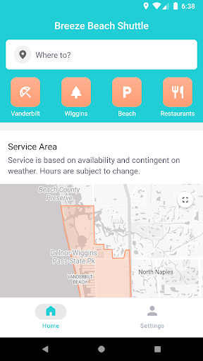 Breeze Beach Shuttle Screen 2